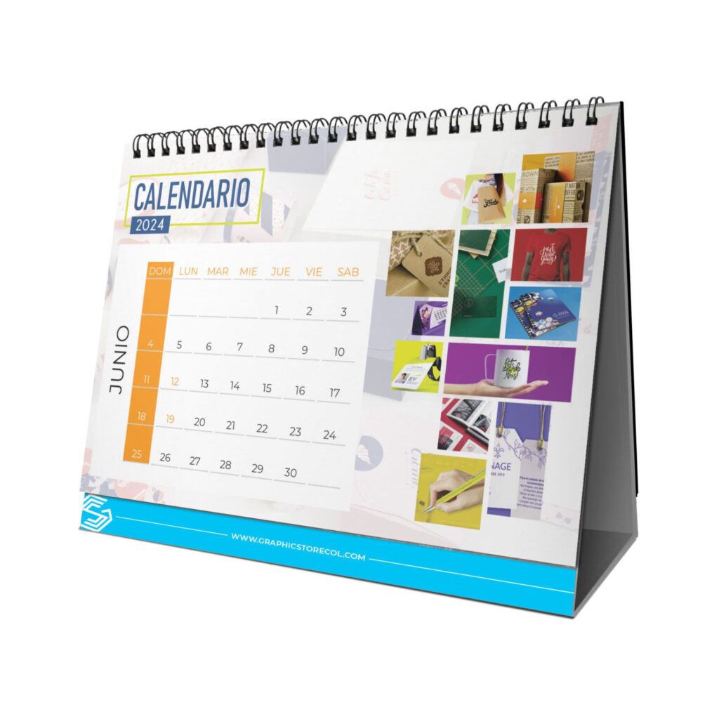 Calendario De Escritorio Argollado Graphic Store Col